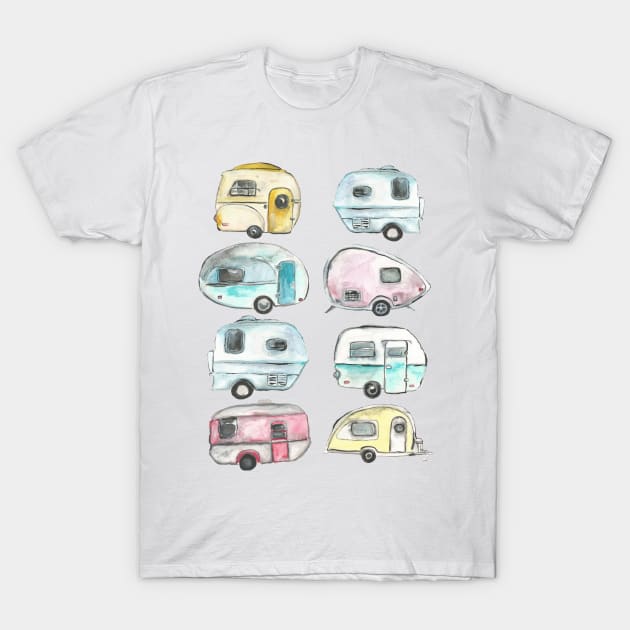 Camping T-Shirt by msmart